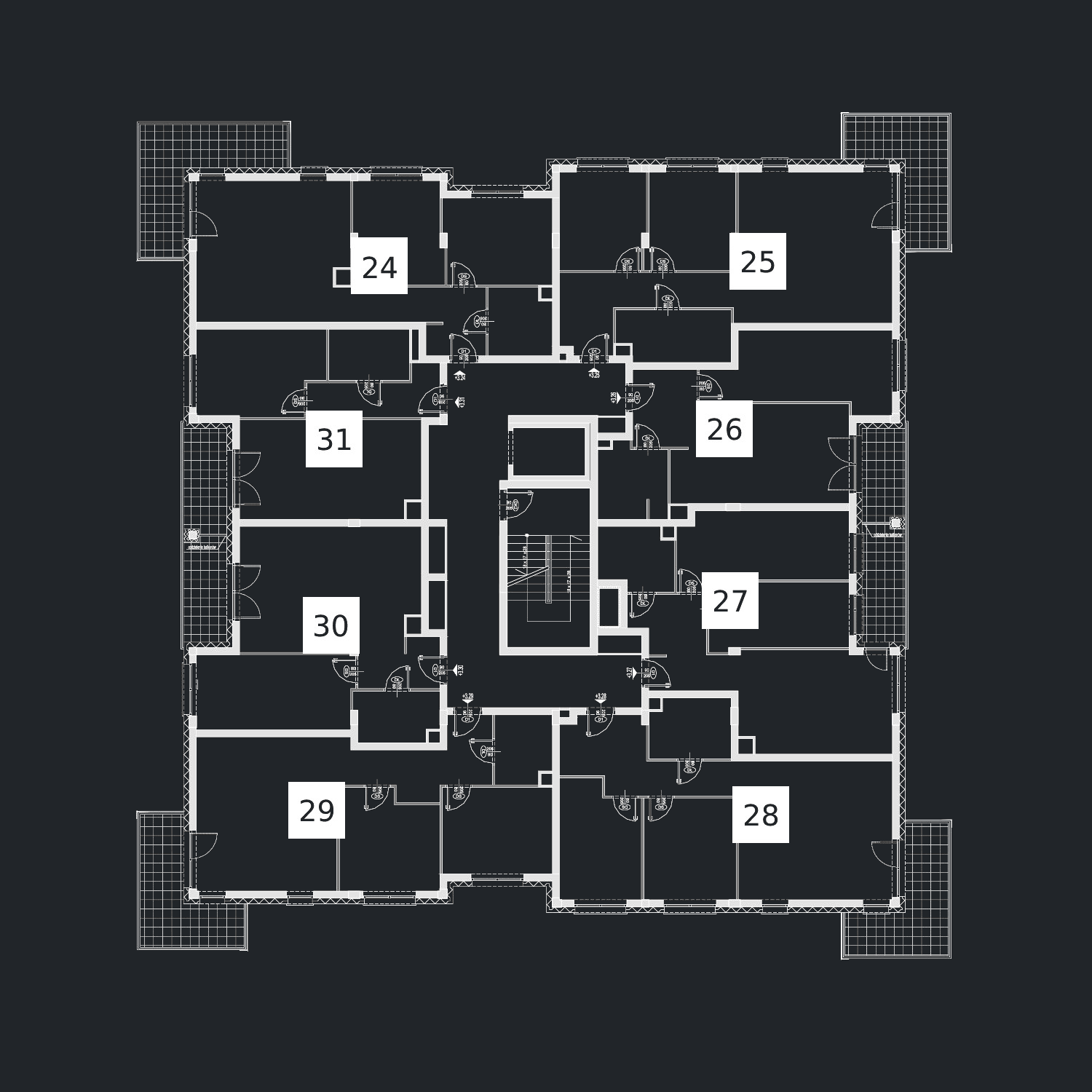 Blok A – piętro 3